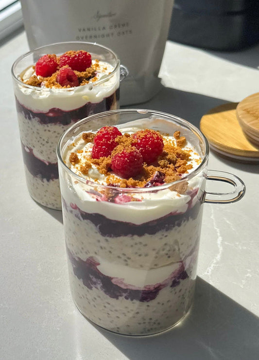 Berries & Cream Overnight Oats - Made Monday