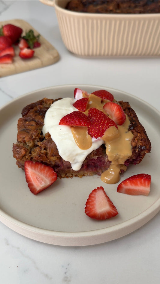 PB & J Baked Oats